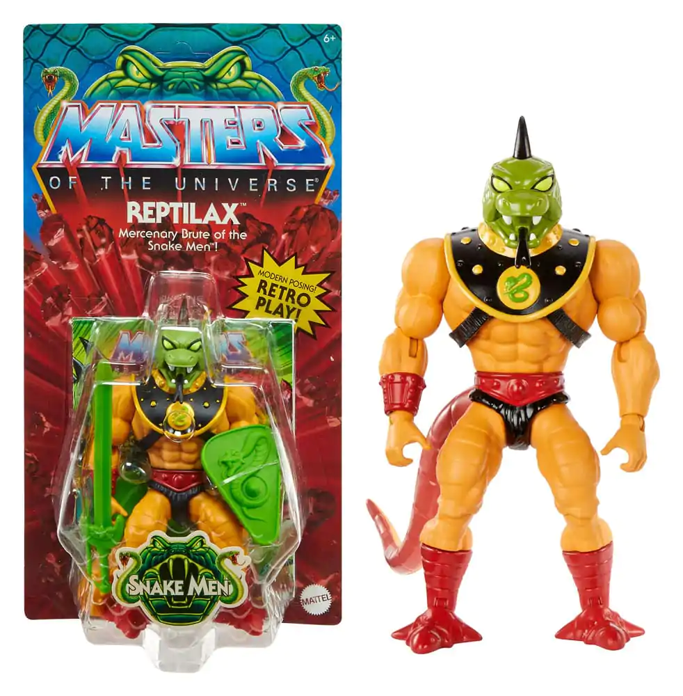 Masters of the Universe Origins Actionfigur Snake Men: Reptilax 14 cm Produktfoto