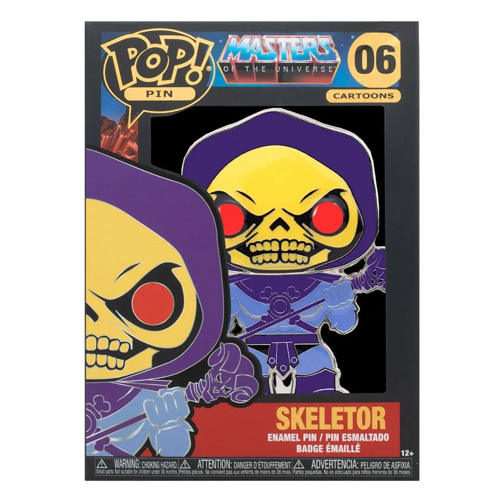 Masters of the Universe POP! Pin Ansteck-Pin Skeletor 10 cm Produktfoto