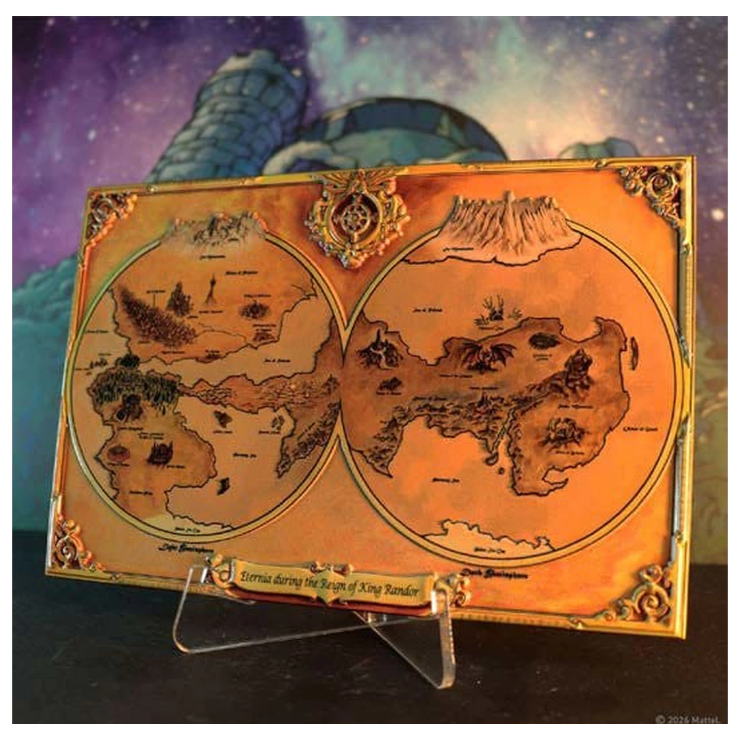 Masters of the Universe Nachbildung Metallkarte von Eternia Limitierte Edition 10 x 15 cm Produktfoto