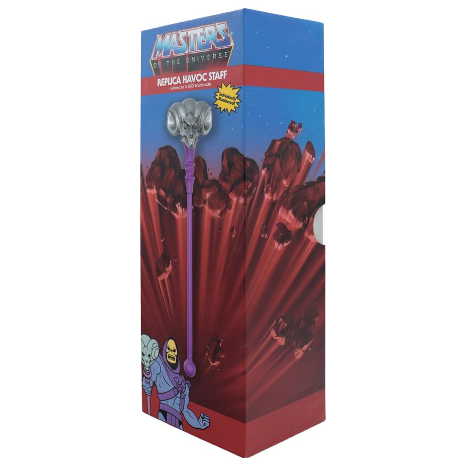 Masters of the Universe Nachbildung Miniatur Havoc Staff limitierte Auflage 18 cm Produktfoto