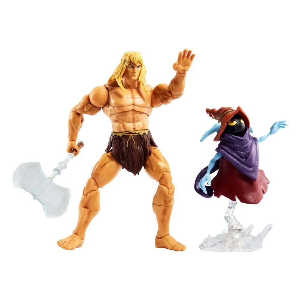 Masters of the Universe: Revelation Masterverse Actionfiguren 2022 Deluxe Savage He-Man & Orko 18 cm Produktfoto