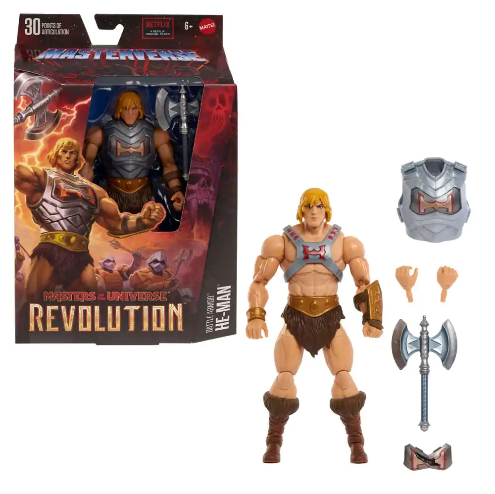 Masters of the Universe: Revolution Masterverse Actionfigur Battle Armor He-Man 18 cm termékfotó