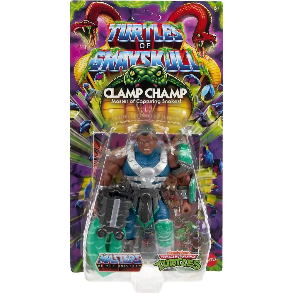 Masters of the Universe Turtles of Grayskull Clamp Champ Figur 14cm Produktfoto