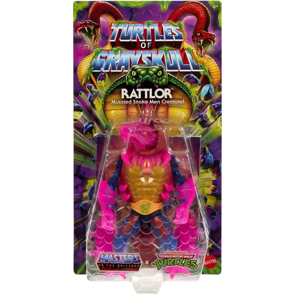 Masters of the Universe Turtles of Grayskull Rattlor Figur 14cm Produktfoto
