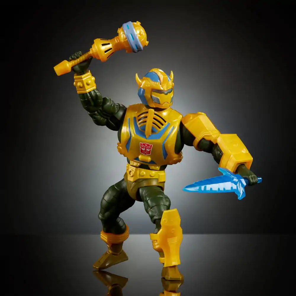 Masters of the Universe x Transformers Actionfigur Bumblebee Armor Man-At-Arms heo European Exclusive 14 cm Produktfoto