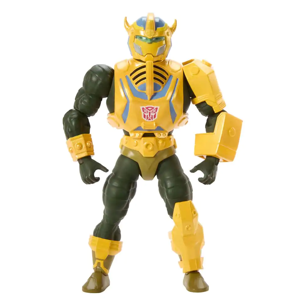 Masters of the Universe x Transformers Actionfigur Bumblebee Armor Man-At-Arms heo European Exclusive 14 cm Produktfoto