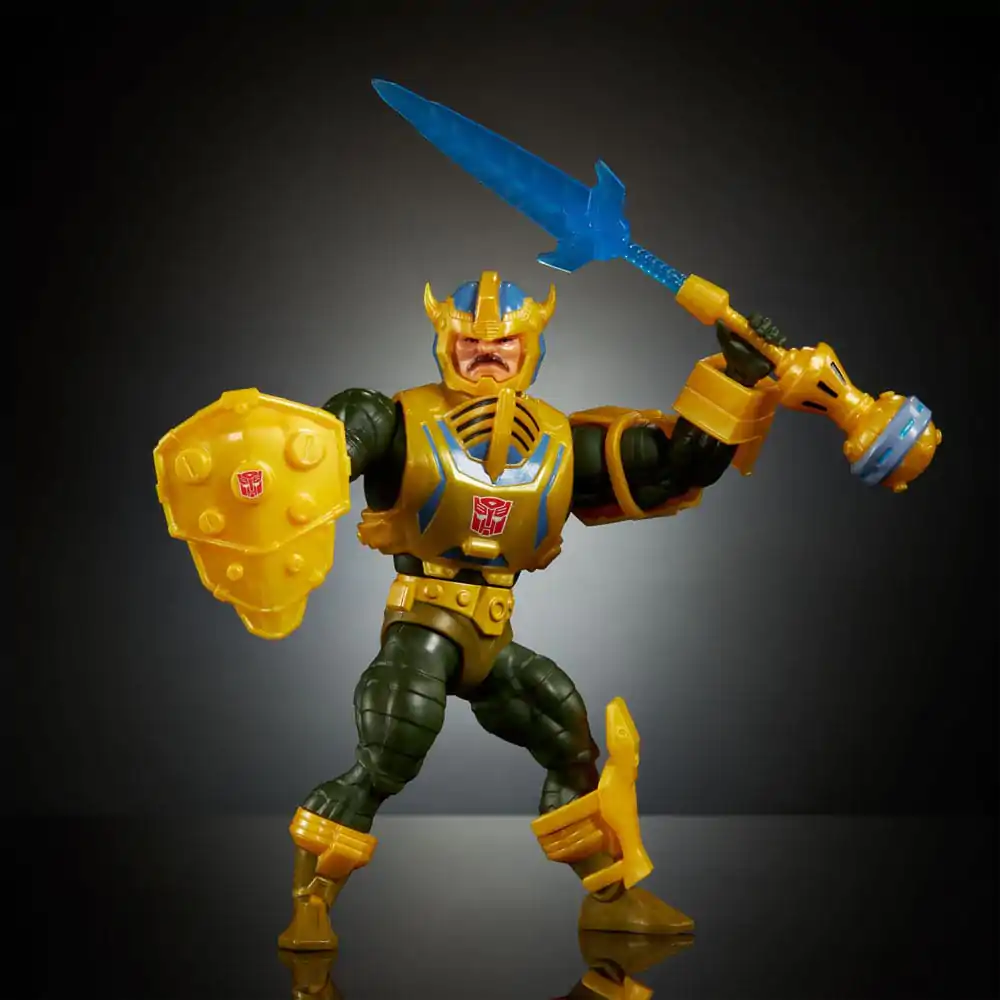 Masters of the Universe x Transformers Actionfigur Bumblebee Armor Man-At-Arms heo European Exclusive 14 cm Produktfoto