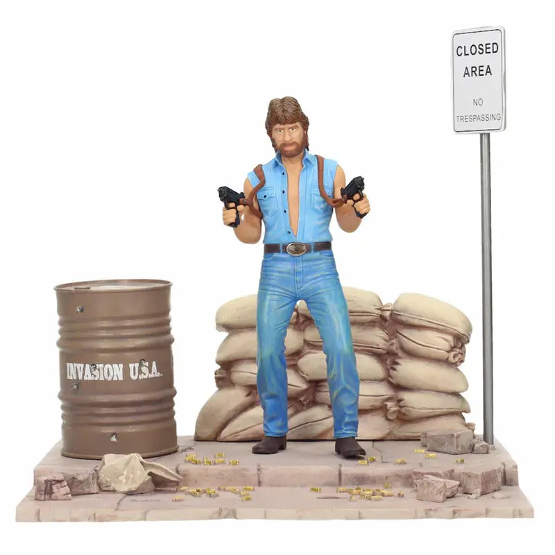 Invasion U.S.A. PVC Diorama &amp; Statue Deluxe Set Matt Hunter 18 cm Produktfoto