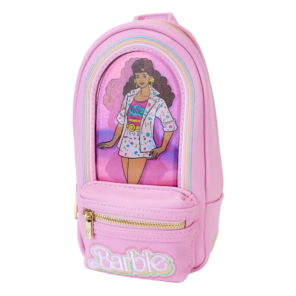 Mattel by Loungefly Federmäppchen Mini Backpack Barbie 65th Anniversary Doll Box termékfotó