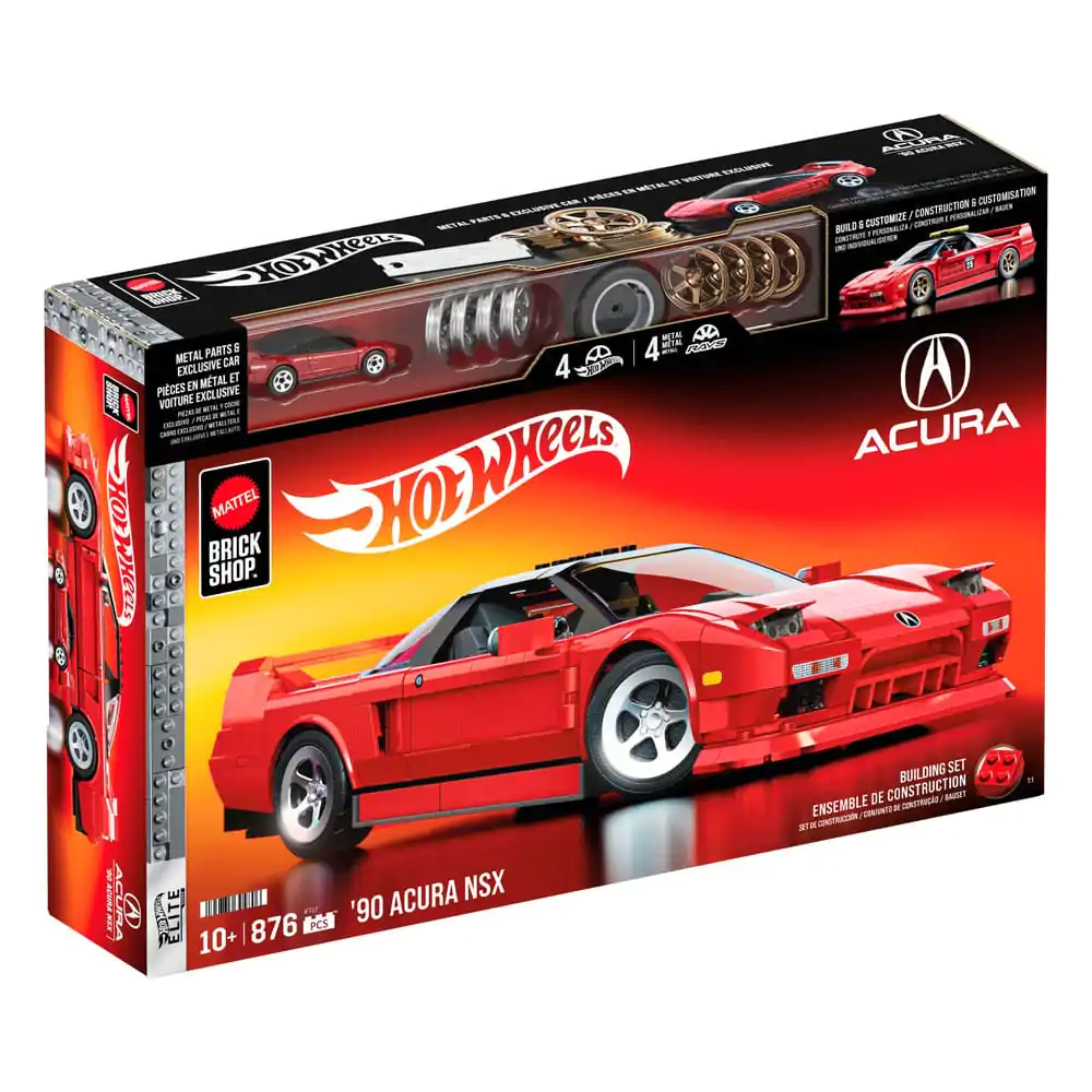 Mattel Brick Shop Hot Wheels Elite Series Bauset 1/16 &#039;90 Acura NSX Produktfoto