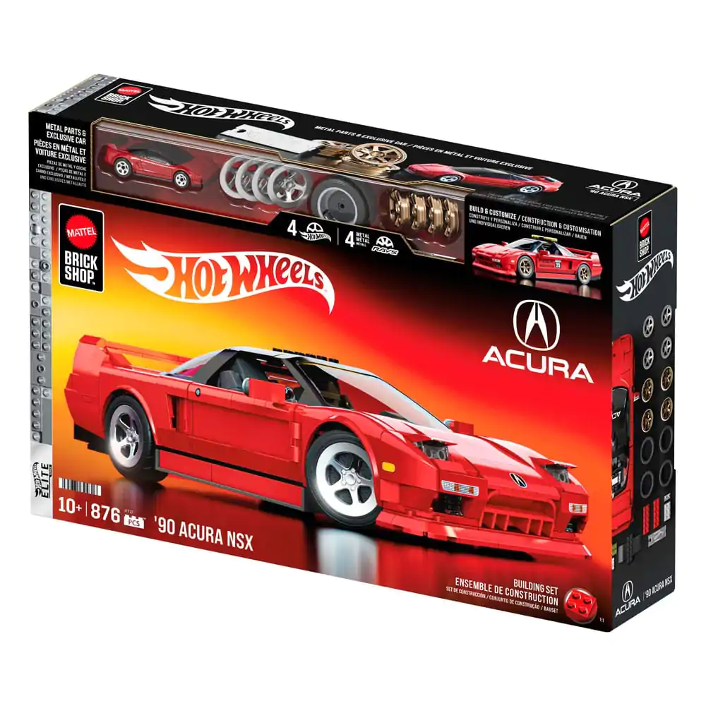Mattel Brick Shop Hot Wheels Elite Series Bauset 1/16 &#039;90 Acura NSX Produktfoto