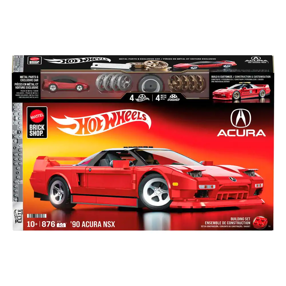 Mattel Brick Shop Hot Wheels Elite Series Bauset 1/16 &#039;90 Acura NSX Produktfoto