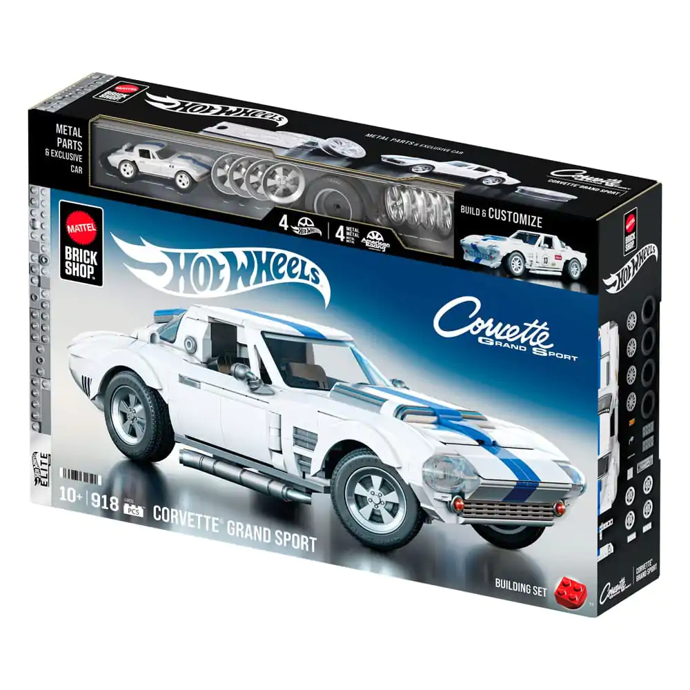 Mattel Brick Shop Hot Wheels Elite Series Bauset 1/16 Corvette Grand Sport Produktfoto