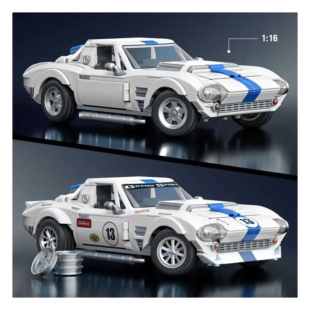 Mattel Brick Shop Hot Wheels Elite Series Bauset 1/16 Corvette Grand Sport Produktfoto