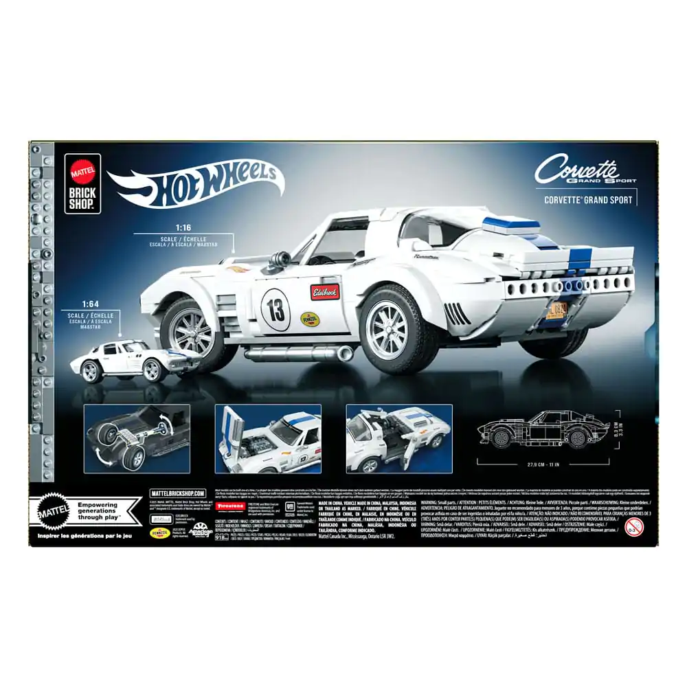 Mattel Brick Shop Hot Wheels Elite Series Bauset 1/16 Corvette Grand Sport Produktfoto