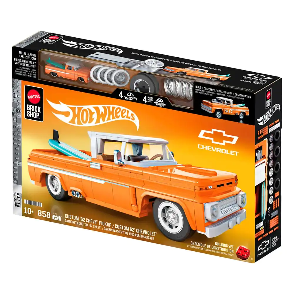 Mattel Brick Shop Hot Wheels Elite Series Bauset 1/16 Custom &#039;62 Chevy Pickup Produktfoto