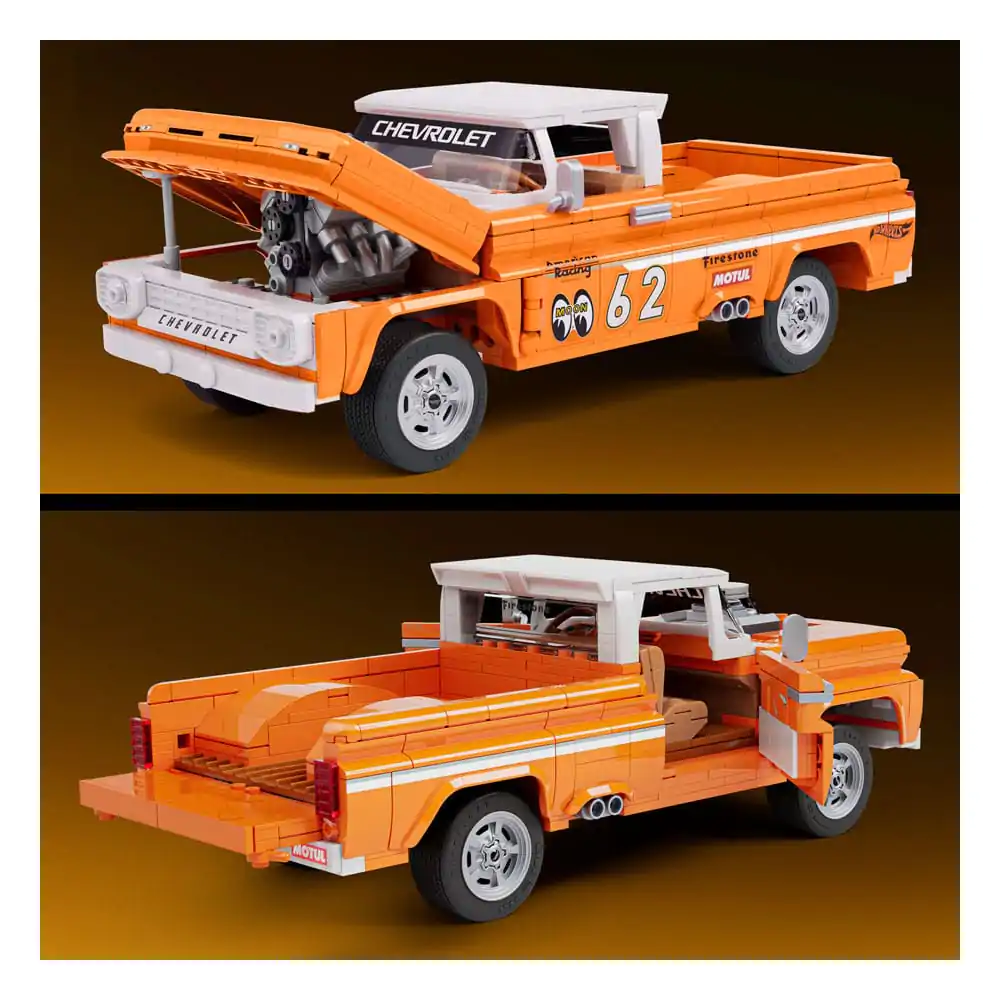 Mattel Brick Shop Hot Wheels Elite Series Bauset 1/16 Custom &#039;62 Chevy Pickup Produktfoto