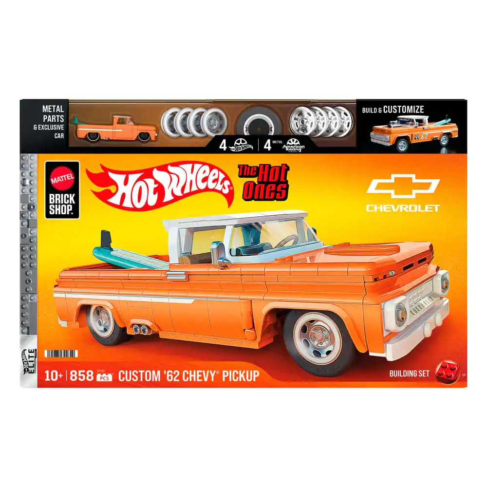 Mattel Brick Shop Hot Wheels Elite Series Bauset 1/16 Custom &#039;62 Chevy Pickup Produktfoto