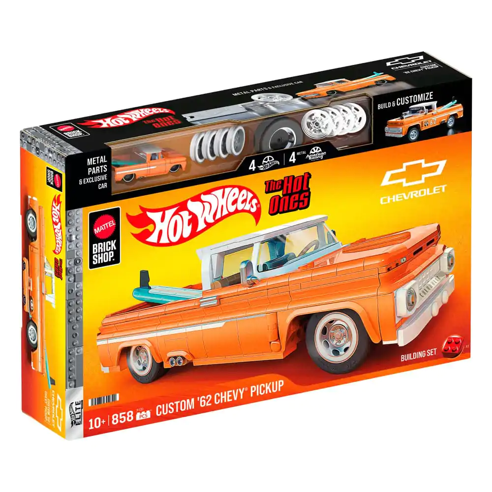 Mattel Brick Shop Hot Wheels Elite Series Bauset 1/16 Custom &#039;62 Chevy Pickup Produktfoto
