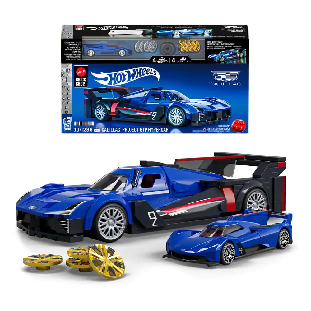 Mattel Brick Shop Hot Wheels Speed Series Bauset 1/32 Cadillac Project GTP Hypercar Produktfoto