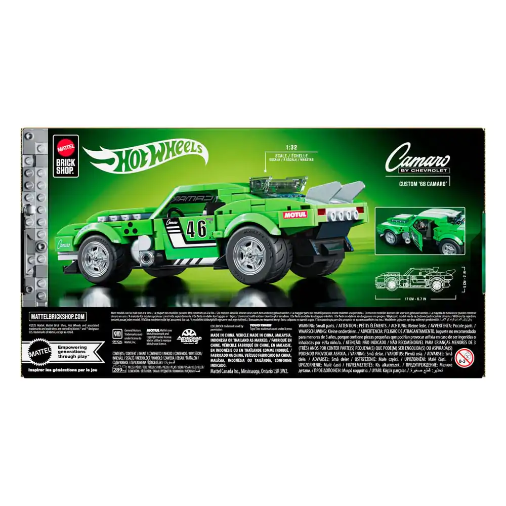 Mattel Brick Shop Hot Wheels Speed Series Bauset 1/32 Custom '68 Camaro Produktfoto