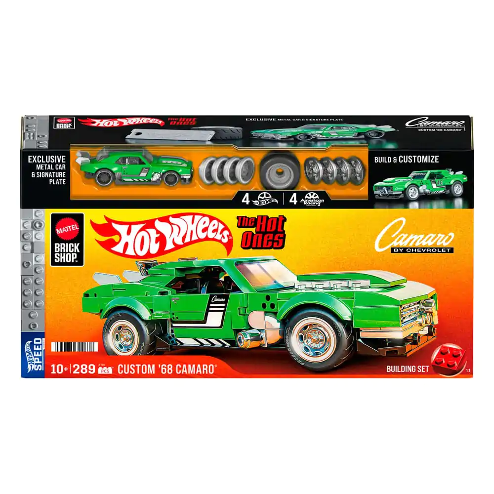 Mattel Brick Shop Hot Wheels Speed Series Bauset 1/32 Custom '68 Camaro Produktfoto
