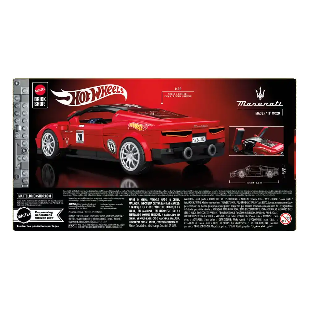 Mattel Brick Shop Hot Wheels Speed Series Bauset 1/32 Maserati MC20 Produktfoto