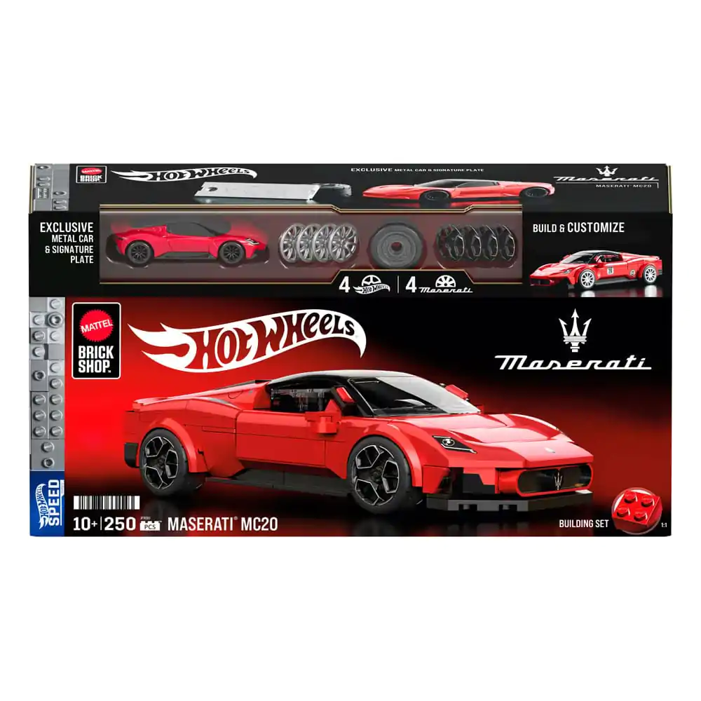 Mattel Brick Shop Hot Wheels Speed Series Bauset 1/32 Maserati MC20 Produktfoto