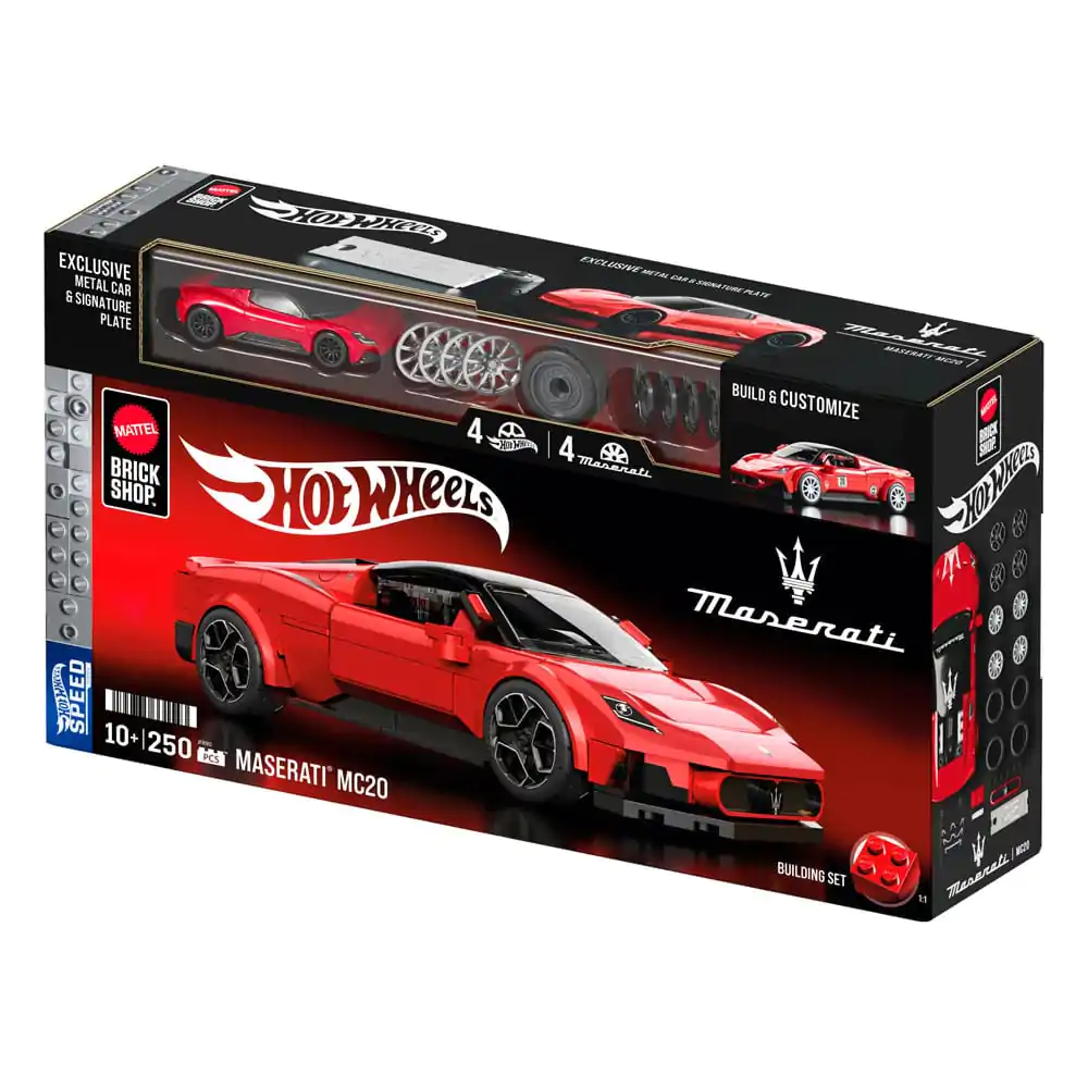 Mattel Brick Shop Hot Wheels Speed Series Bauset 1/32 Maserati MC20 Produktfoto