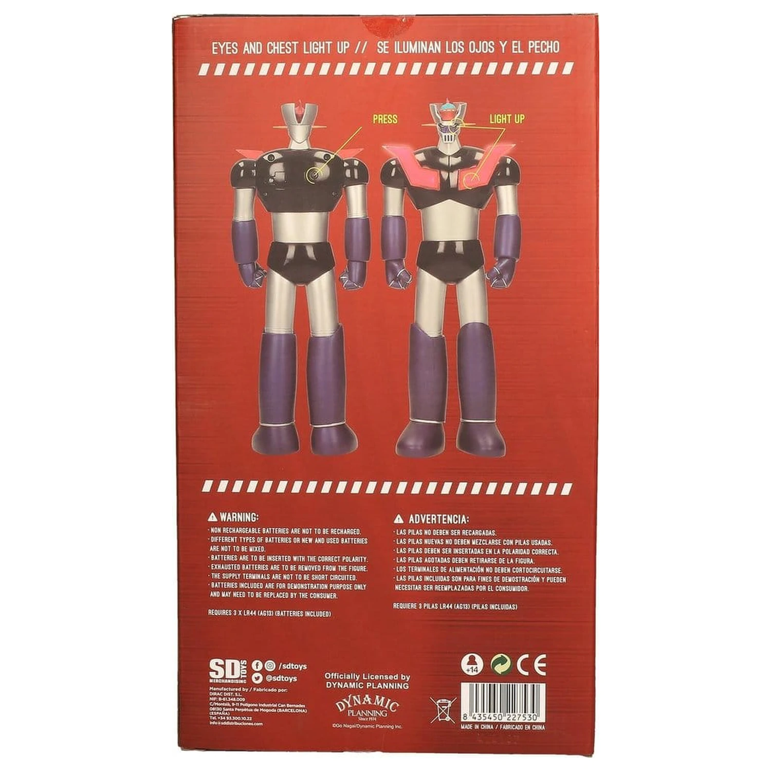 Mazinger Z Figur mit Licht 30cm Produktfoto