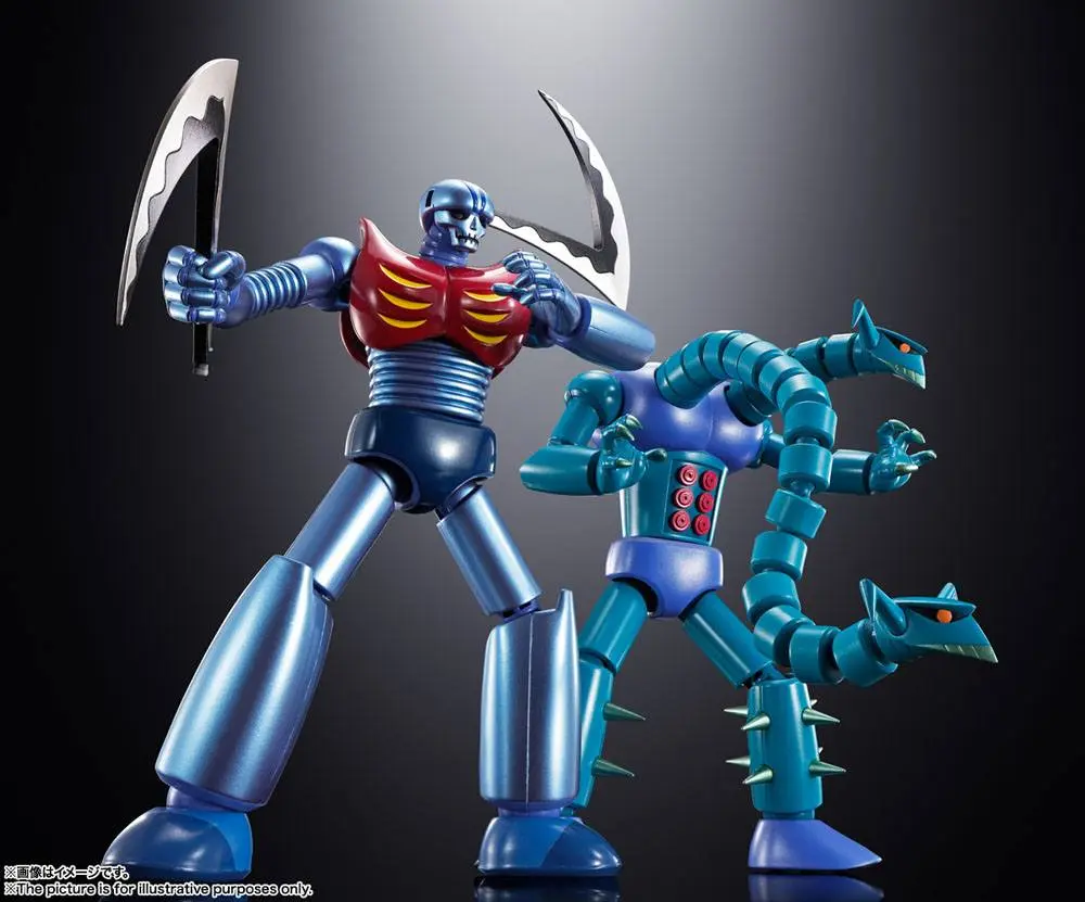 Mazinger Z Soul of Chogokin Diecast Action Figurs GX-25R GARADA K-7 &  GX-26R DOUBULAS M-2 16 cm Produktfoto