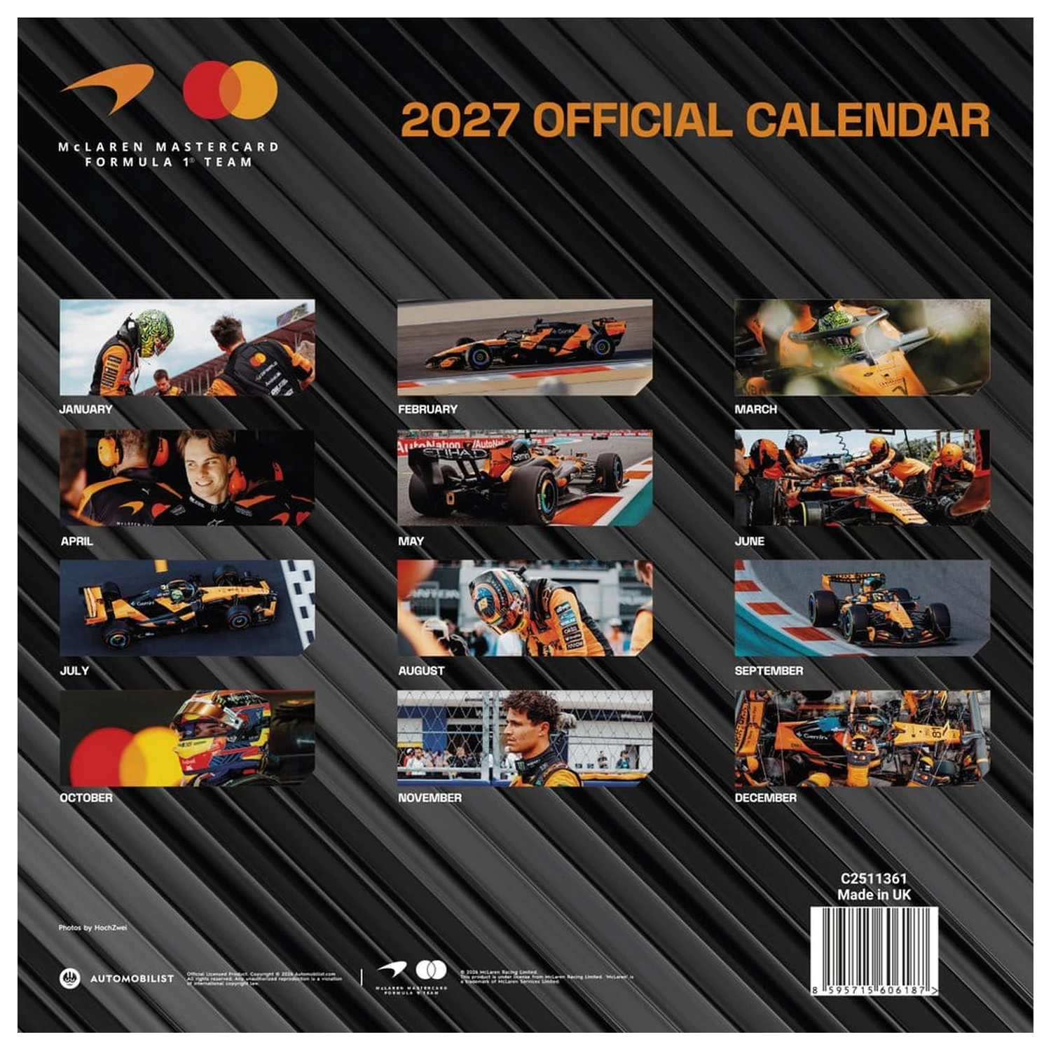 McLaren Kalender 2027 30 x 30 cm Produktfoto