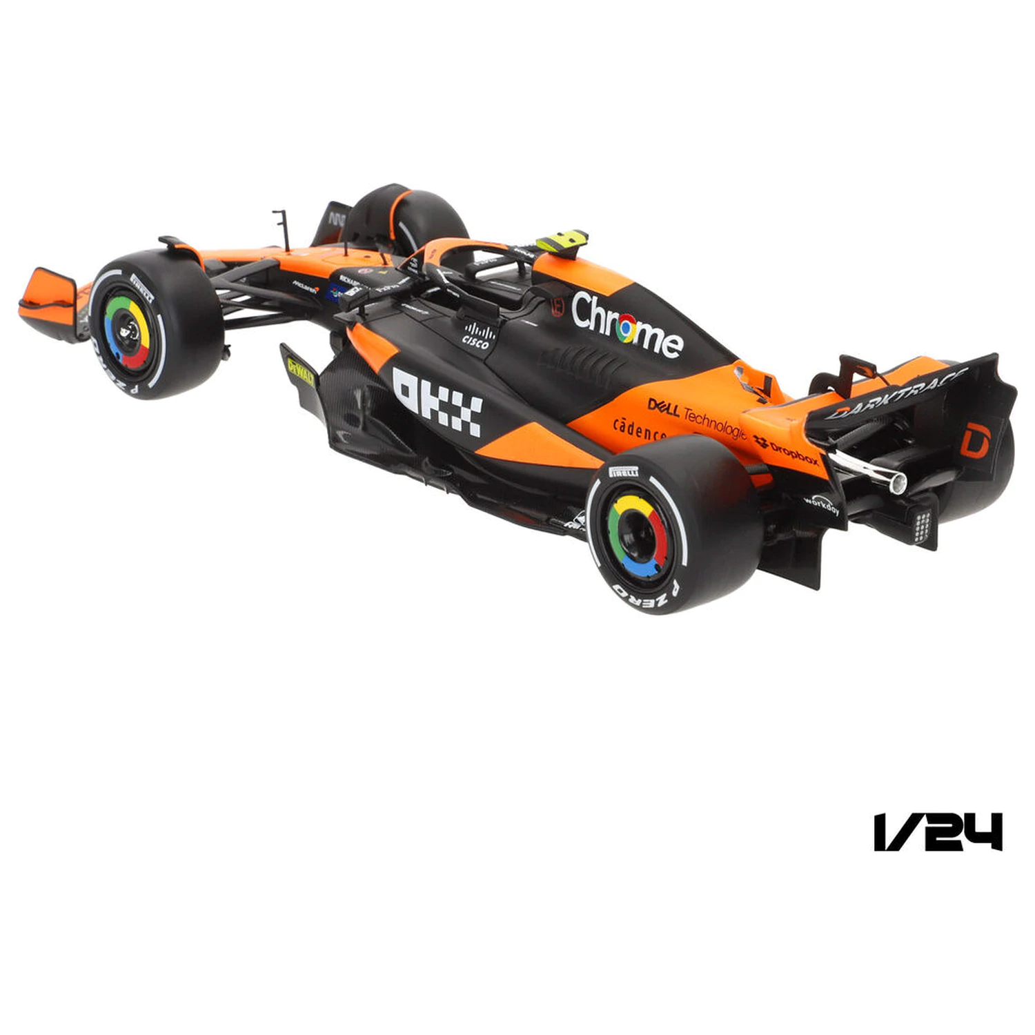 McLaren Norris MCL38 F1 Metallauto Produktfoto