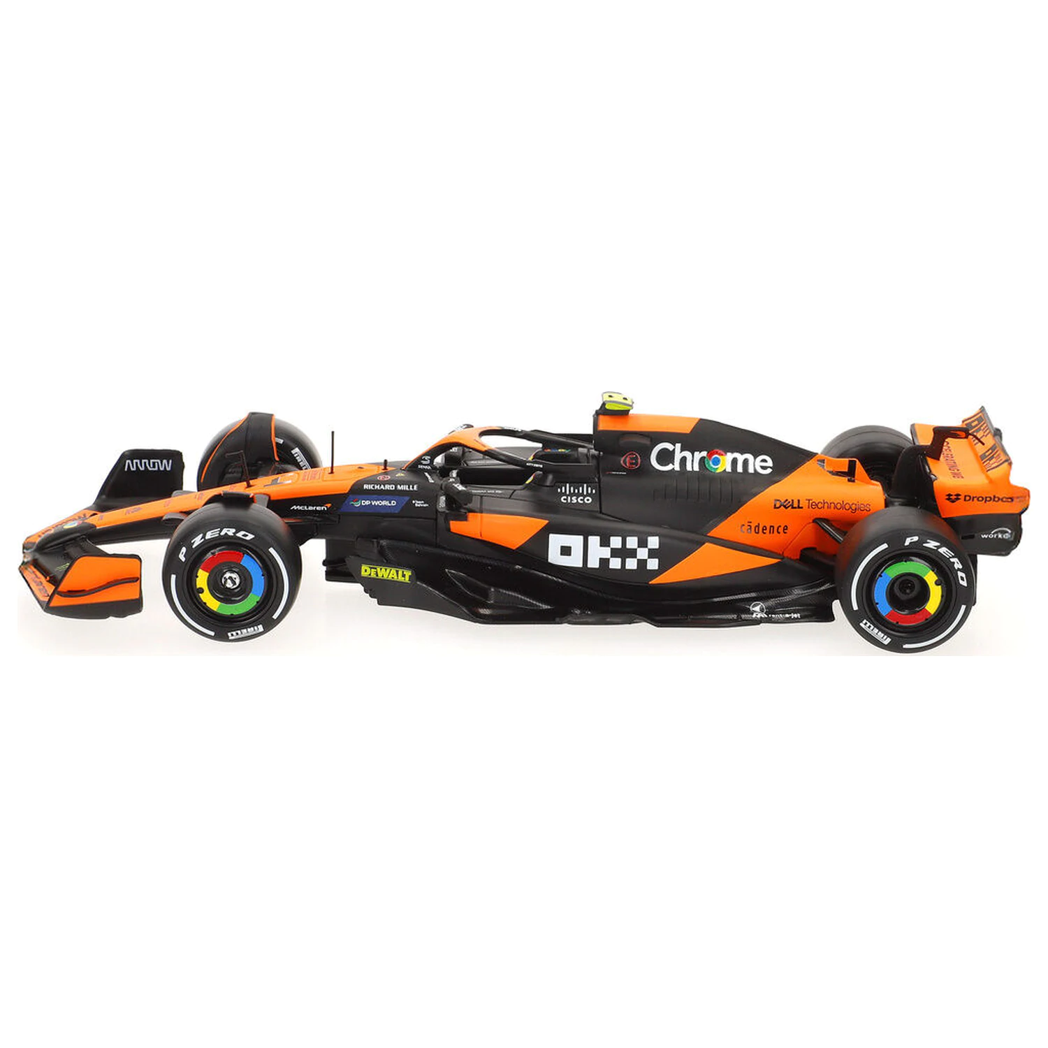 McLaren Norris MCL38 F1 Metallauto Produktfoto