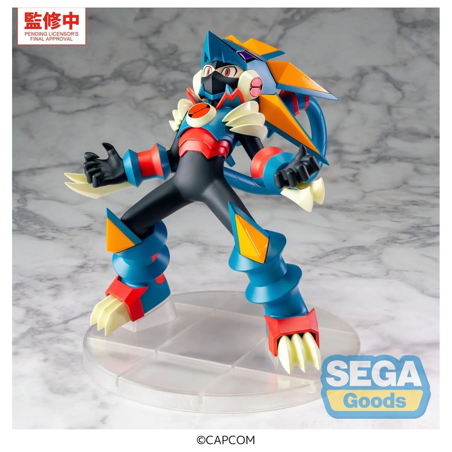 Mega Man Battle Network Luminasta PVC Figur Mega Man Gregar Beast 17 cm Produktfoto