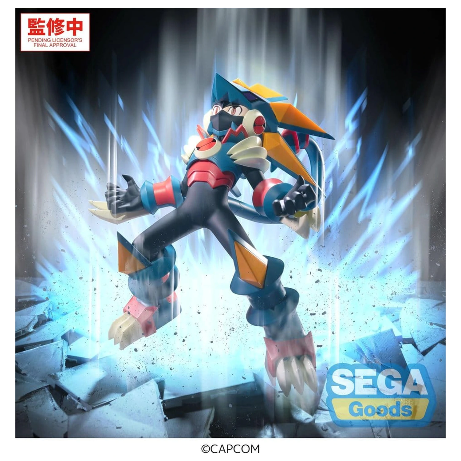 Mega Man Battle Network Luminasta PVC Figur Mega Man Gregar Beast 17 cm Produktfoto