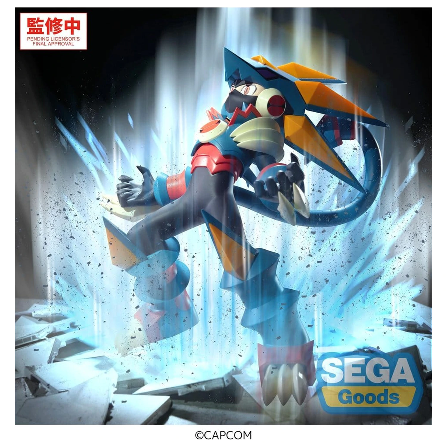 Mega Man Battle Network Luminasta PVC Figur Mega Man Gregar Beast 17 cm Produktfoto