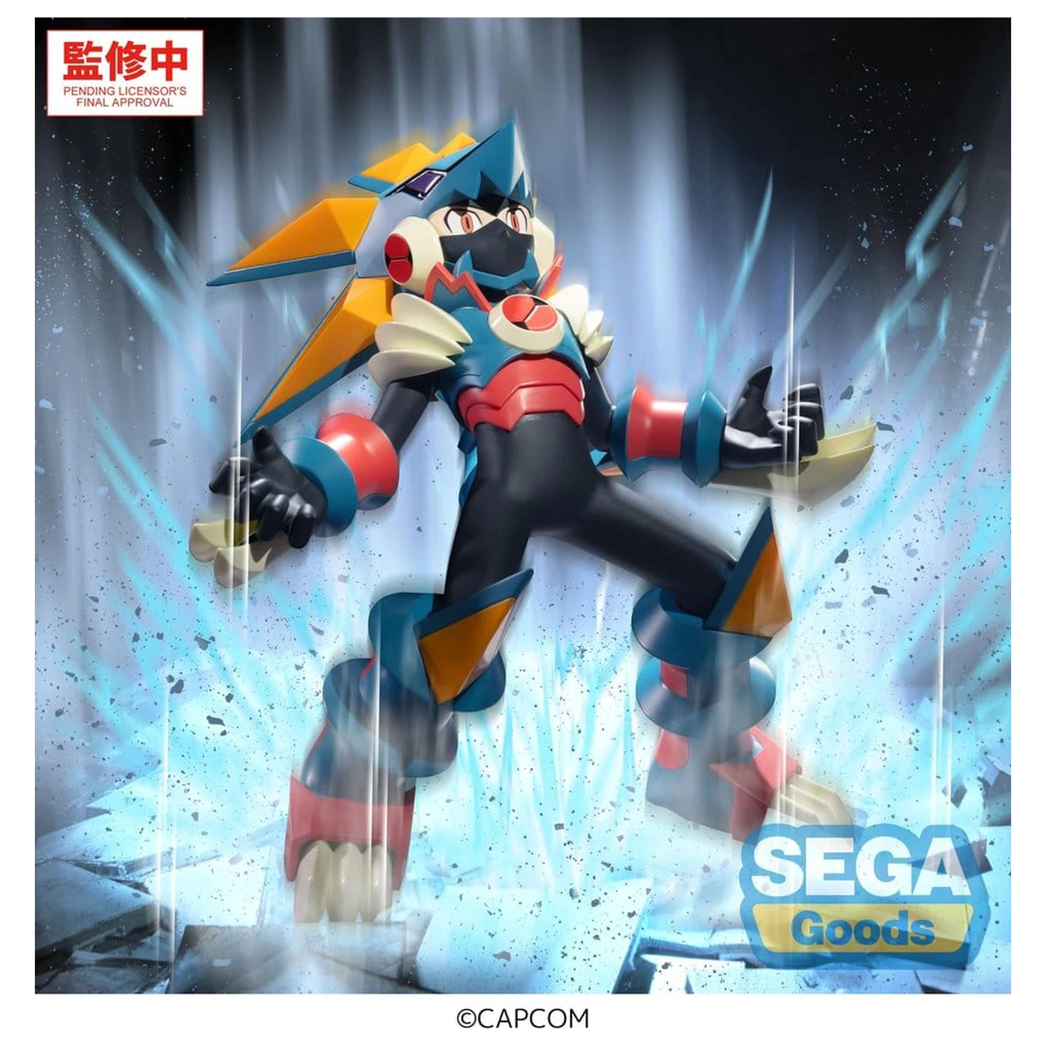 Mega Man Battle Network Luminasta PVC Figur Mega Man Gregar Beast 17 cm Produktfoto
