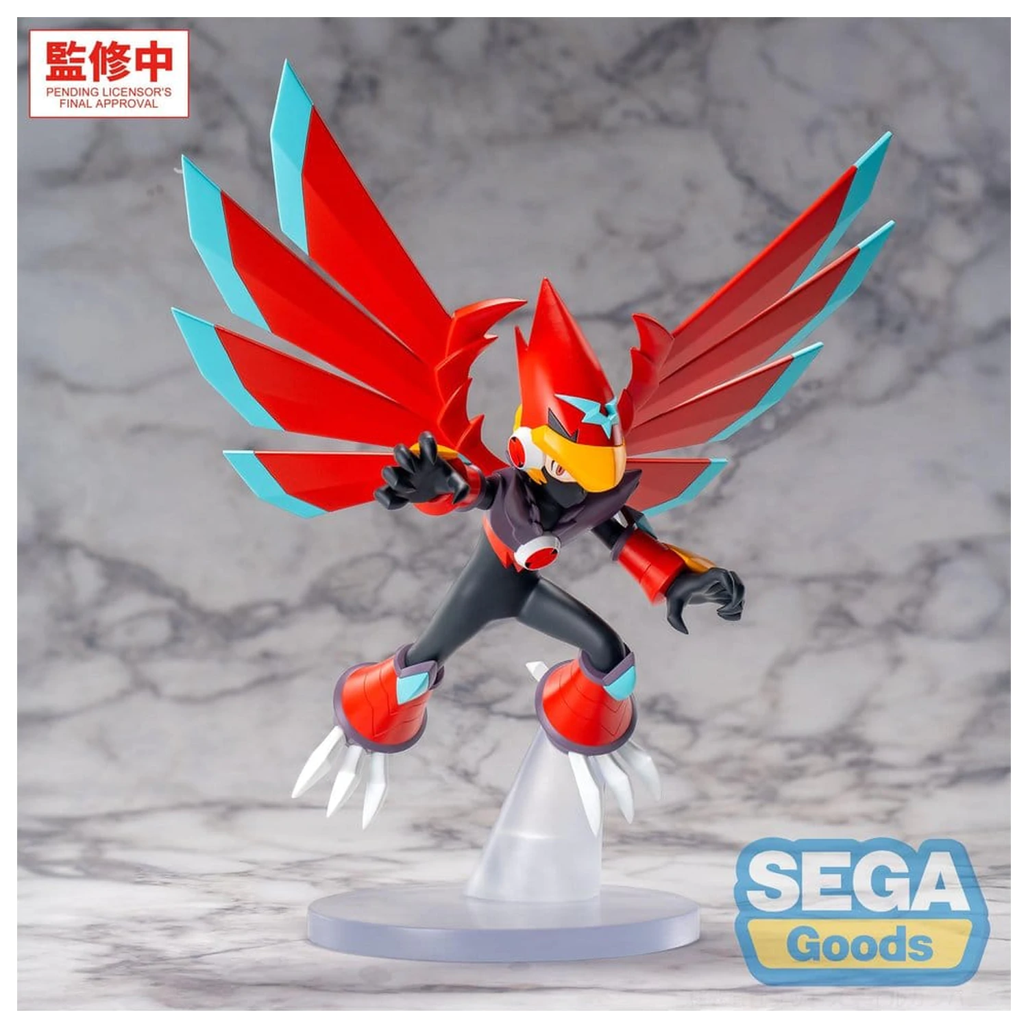Mega Man Battle Network Luminasta PVC Figur Mega Man Falzar Beast 19 cm Produktfoto