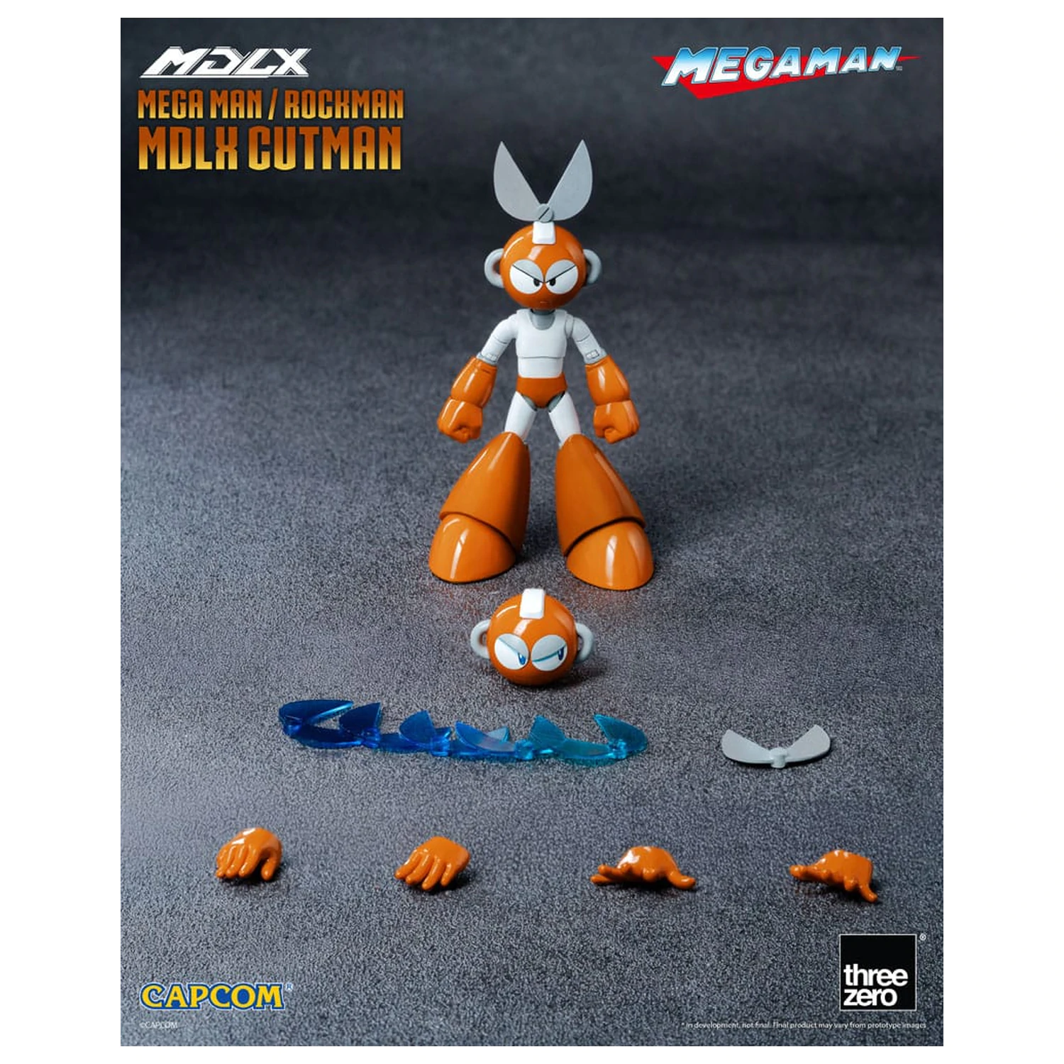 Mega Man MDLX Action Figur Rockman / Mega Man Cutman 12 cm Produktfoto