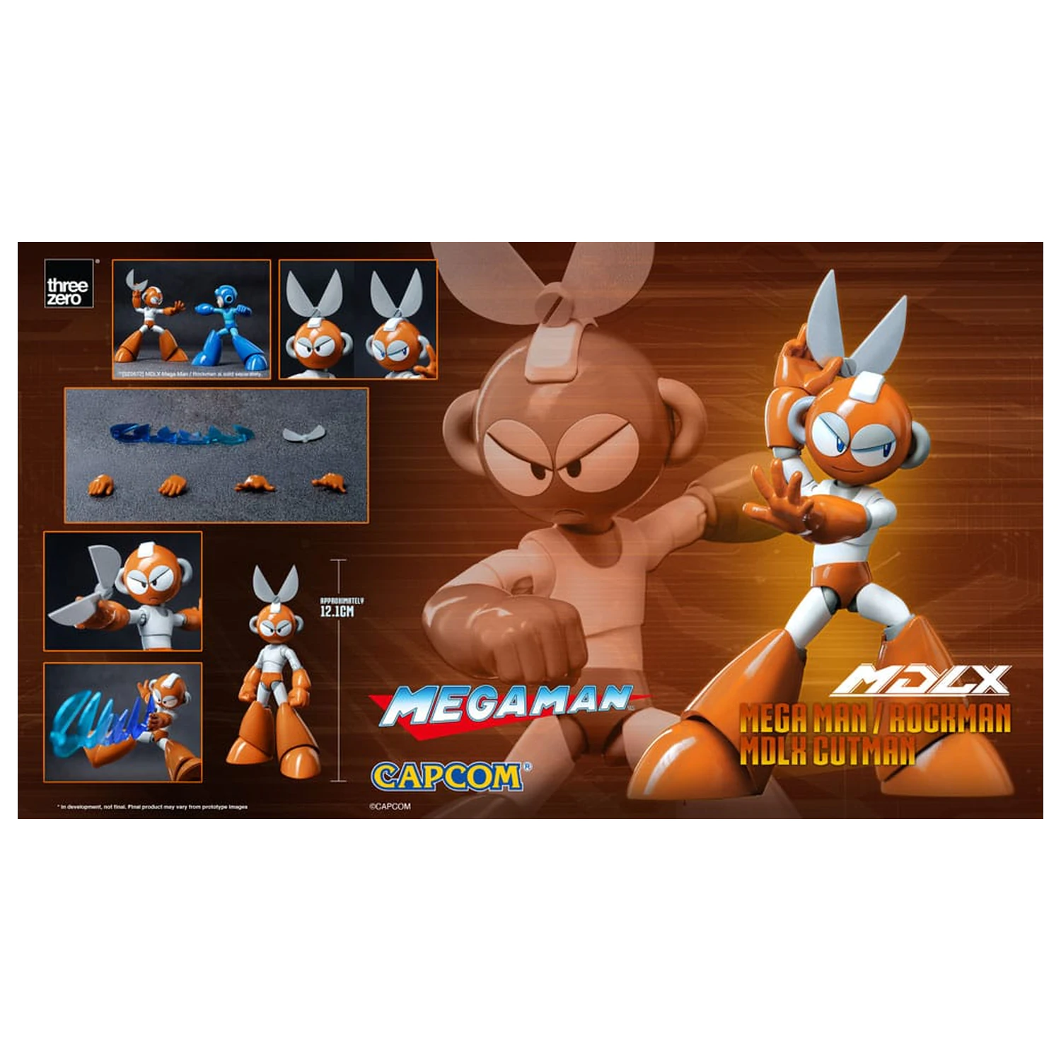 Mega Man MDLX Action Figur Rockman / Mega Man Cutman 12 cm Produktfoto