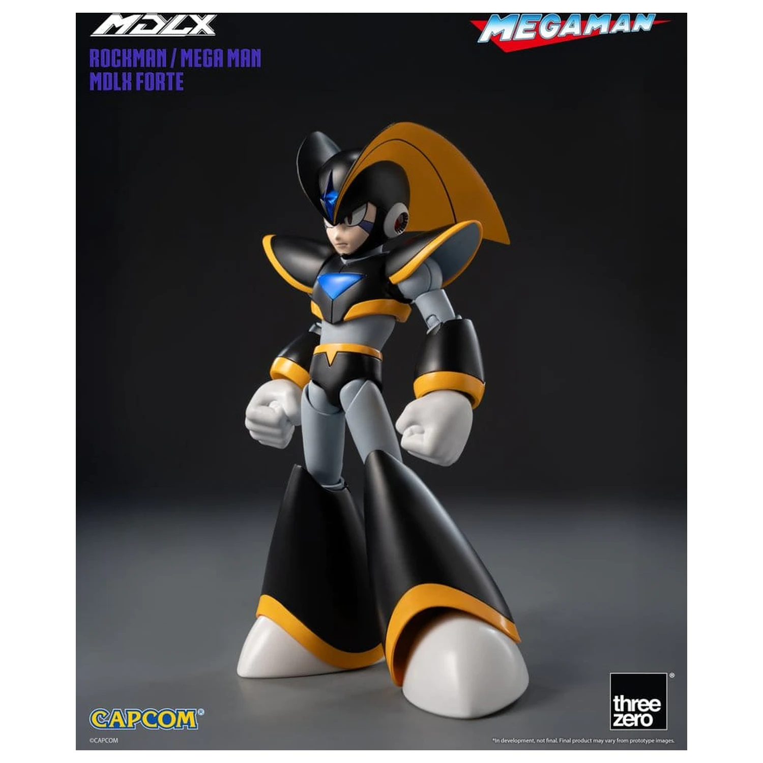Mega Man MDLX Actionfigur Rockman / Mega Man Forte 10 cm Produktfoto