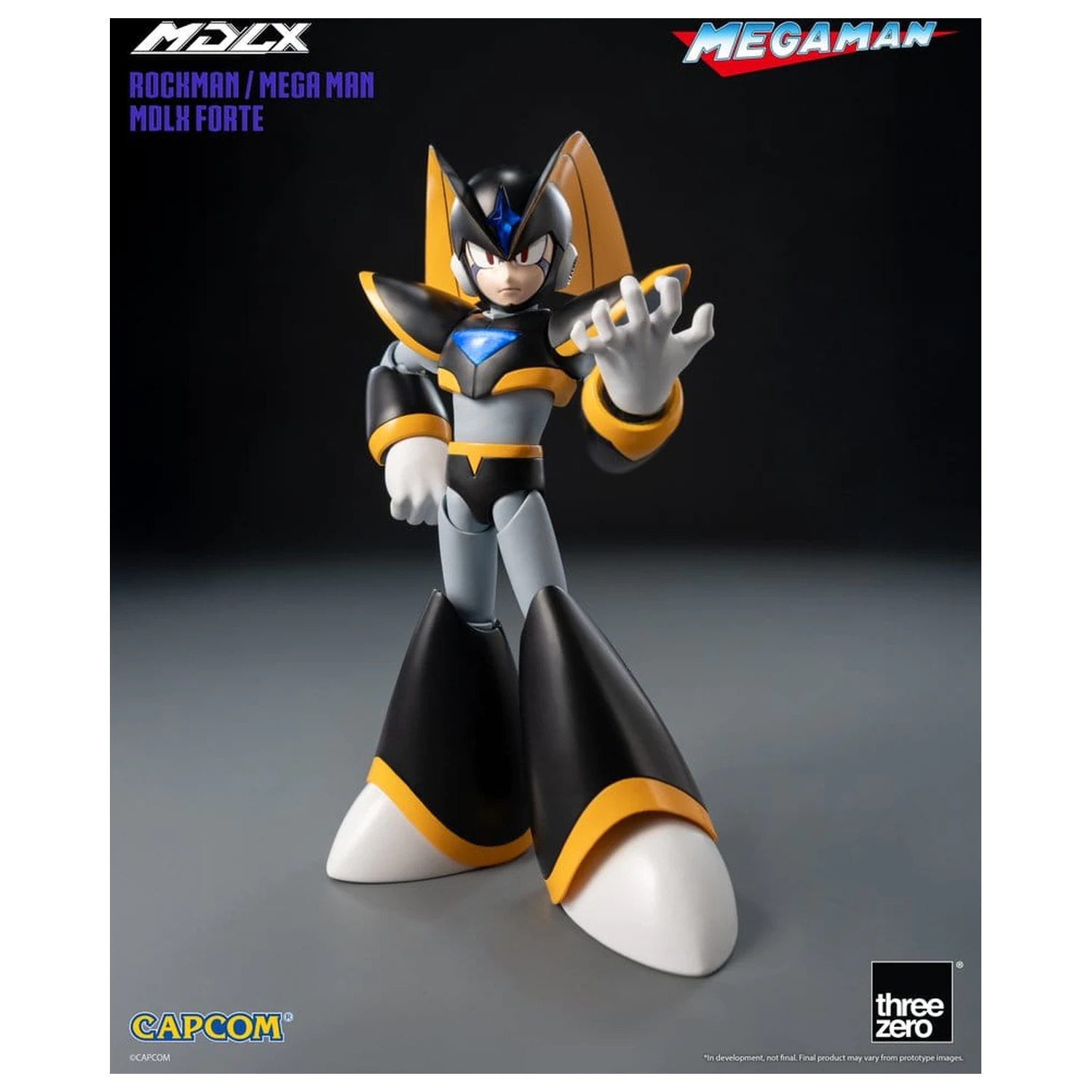 Mega Man MDLX Actionfigur Rockman / Mega Man Forte 10 cm Produktfoto
