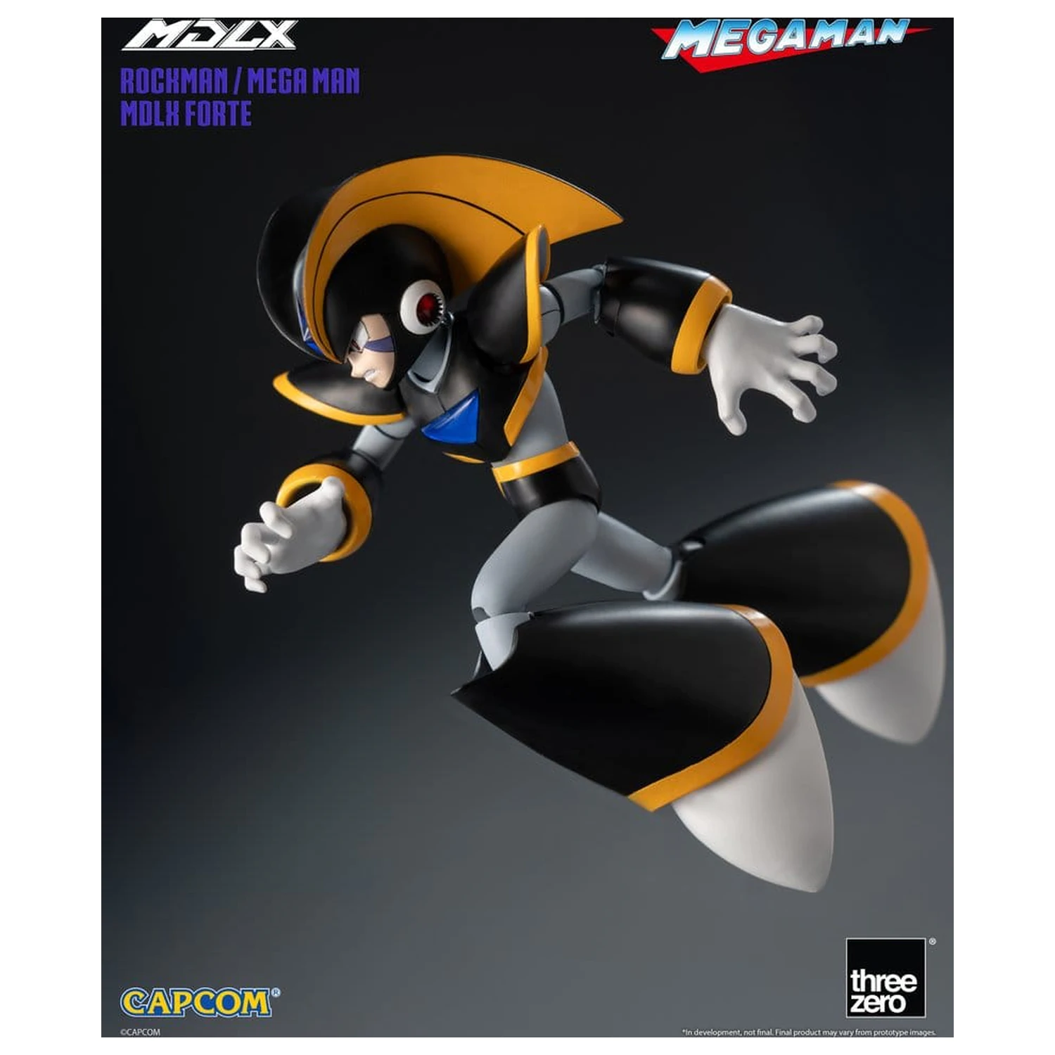 Mega Man MDLX Actionfigur Rockman / Mega Man Forte 10 cm Produktfoto