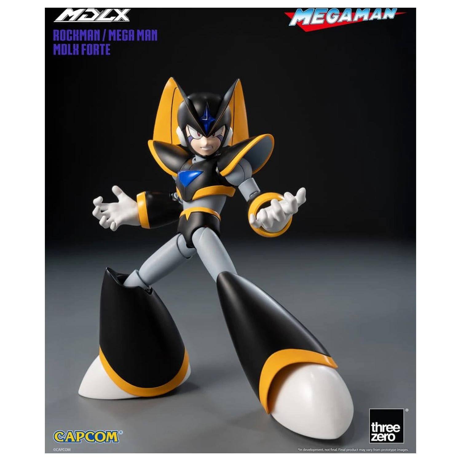 Mega Man MDLX Actionfigur Rockman / Mega Man Forte 10 cm Produktfoto