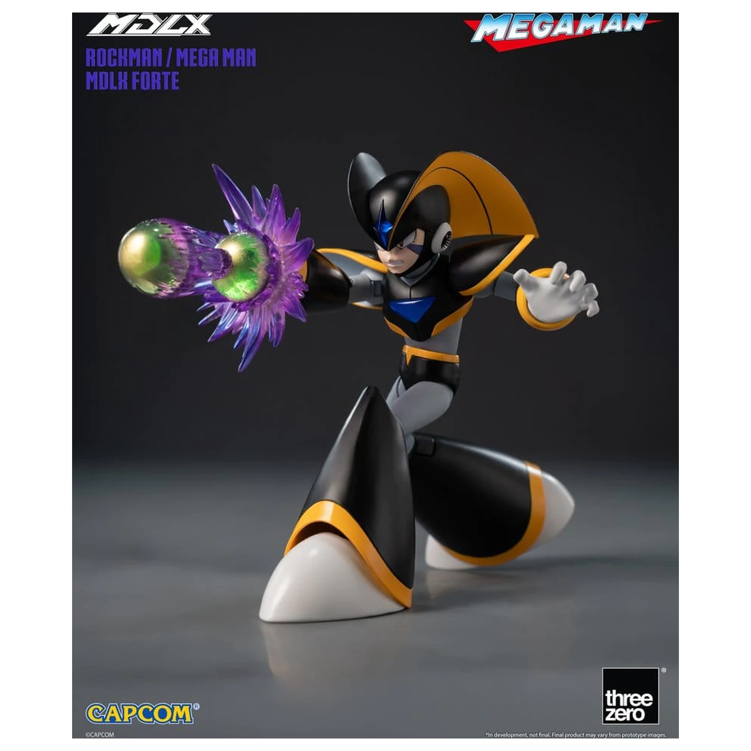 Mega Man MDLX Actionfigur Rockman / Mega Man Forte 10 cm Produktfoto