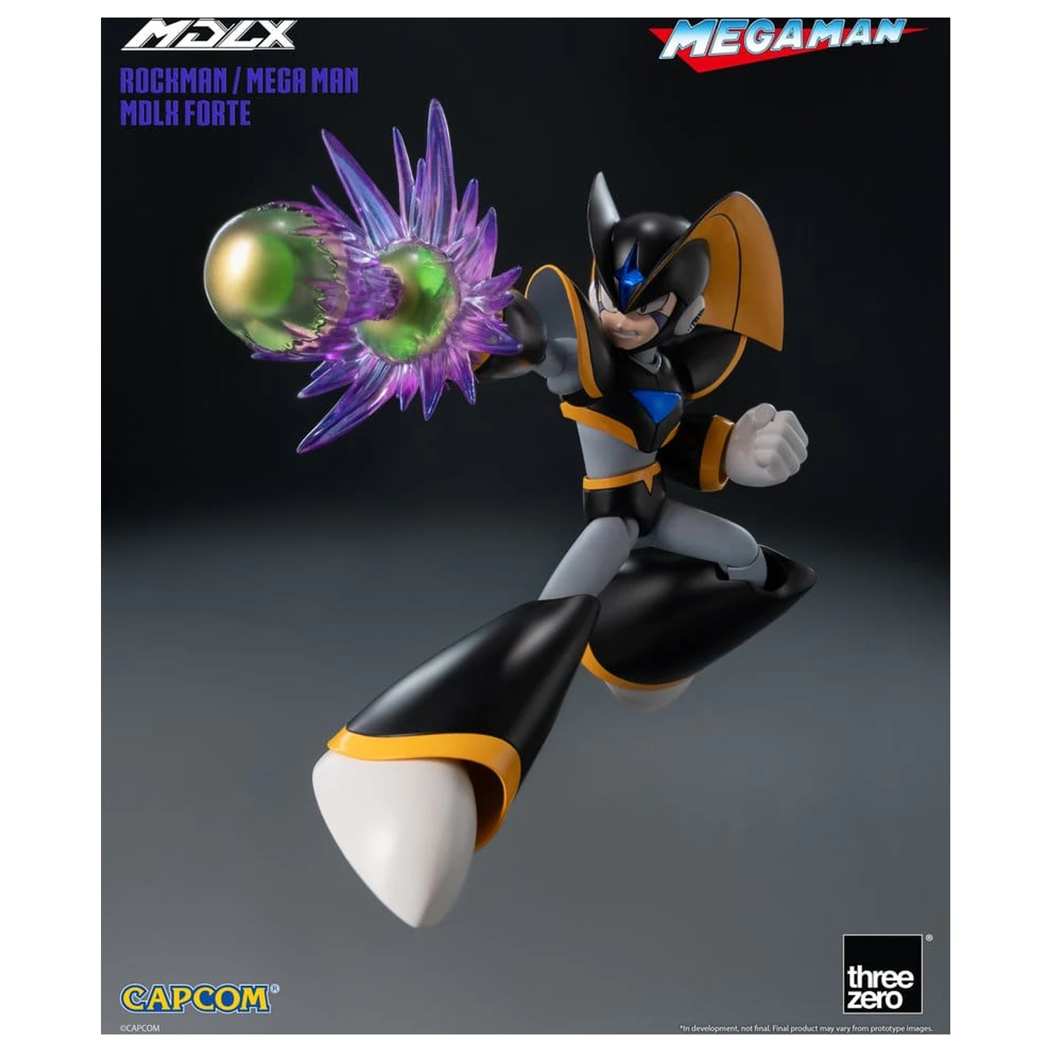 Mega Man MDLX Actionfigur Rockman / Mega Man Forte 10 cm Produktfoto