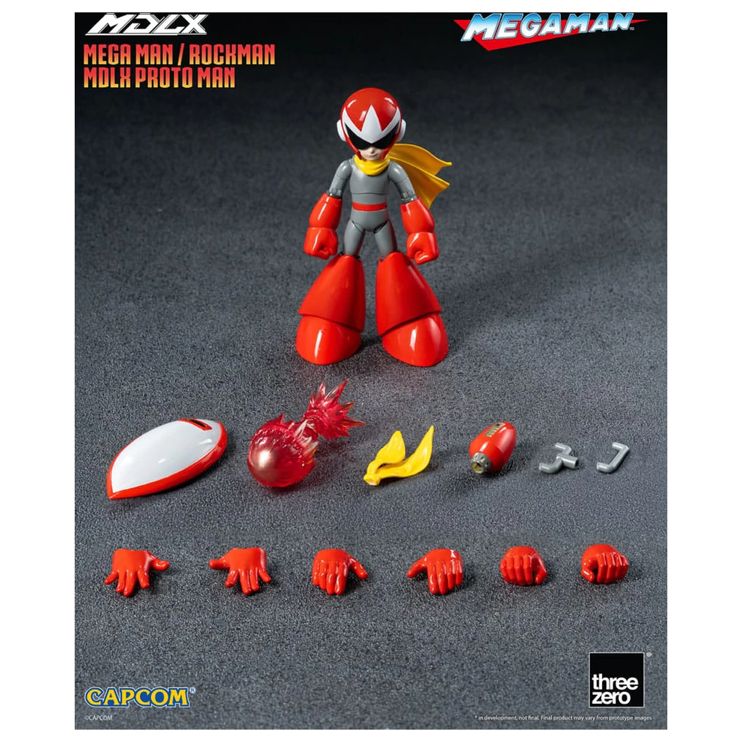 Mega Man MDLX Actionfigur Rockman / Mega Man Proto Man 10 cm Produktfoto