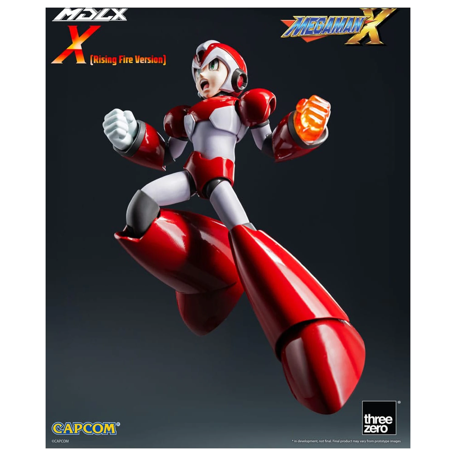 Mega Man MDLX Action Figur Rockman X / Mega Man X (Rising Fire Version) 12 cm Produktfoto
