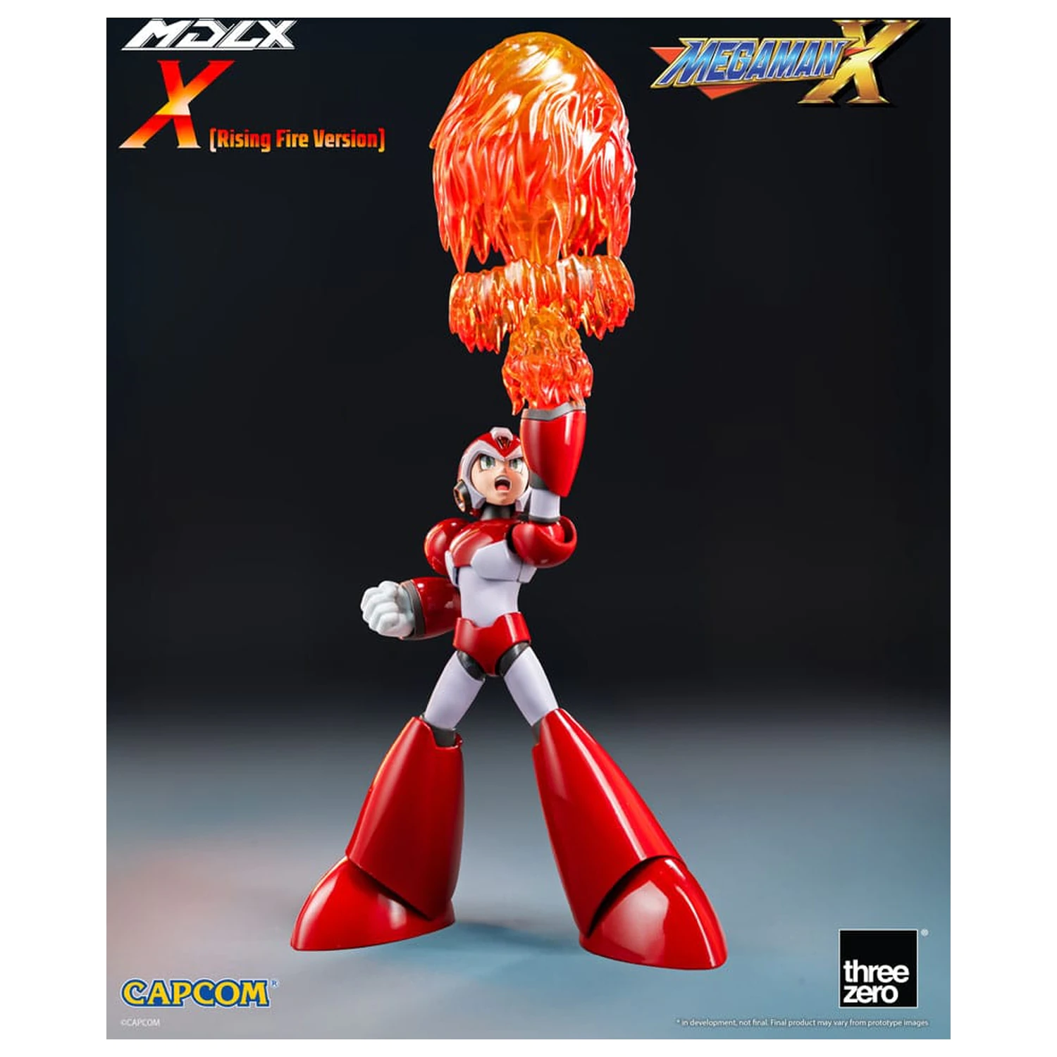 Mega Man MDLX Action Figur Rockman X / Mega Man X (Rising Fire Version) 12 cm Produktfoto